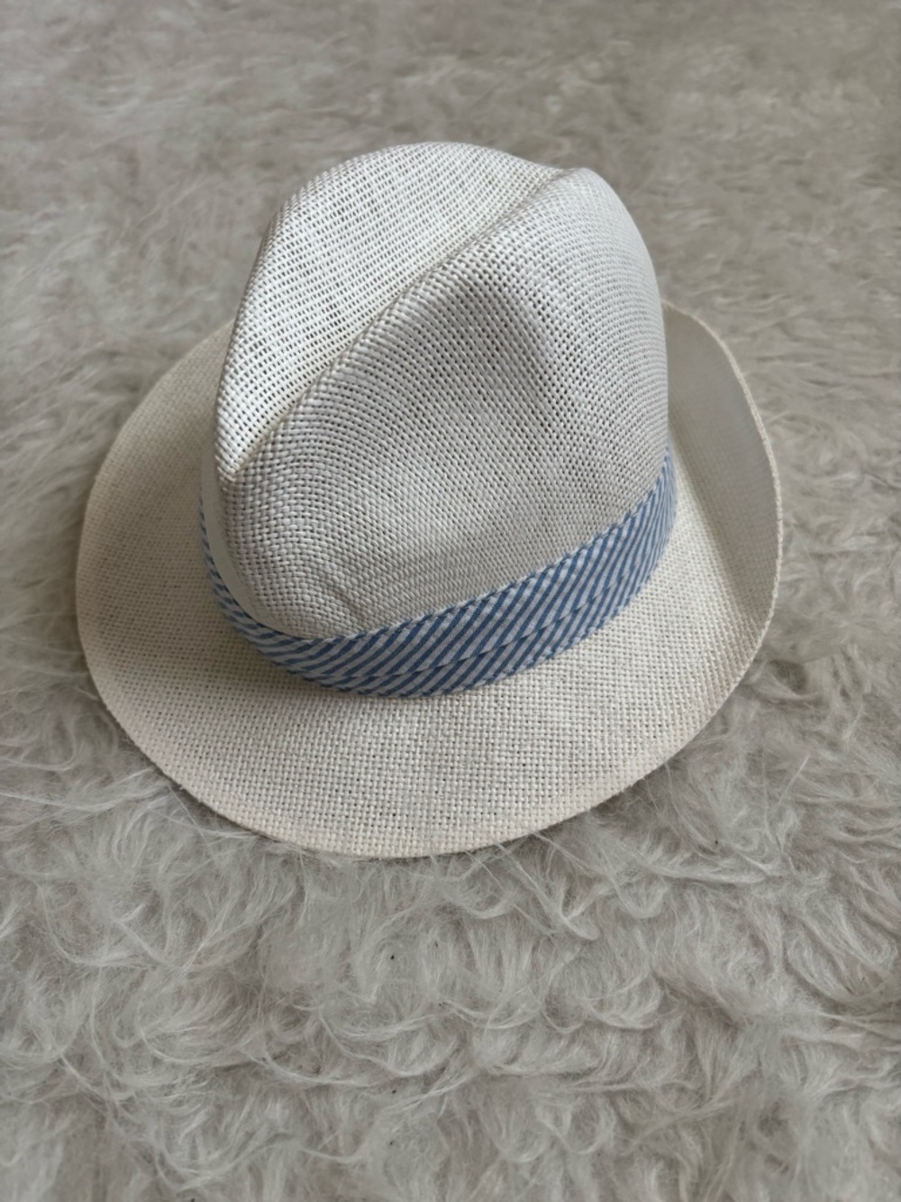 Janie and Jack Toddler Boy Nautical, Coastal, Preppy Cream Fedora